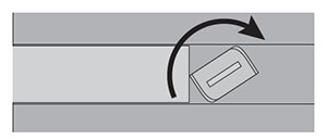 Adjusting the Bottom Rail Weight - Figure 1