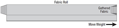 Adjusting the Bottom Rail Weight - Figure 3