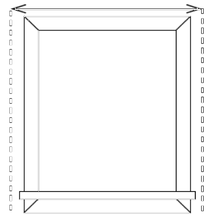 Measure for Outside Mount - Width